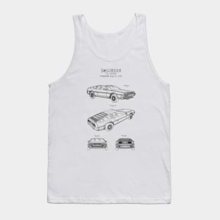 DELOREAN patent Tank Top